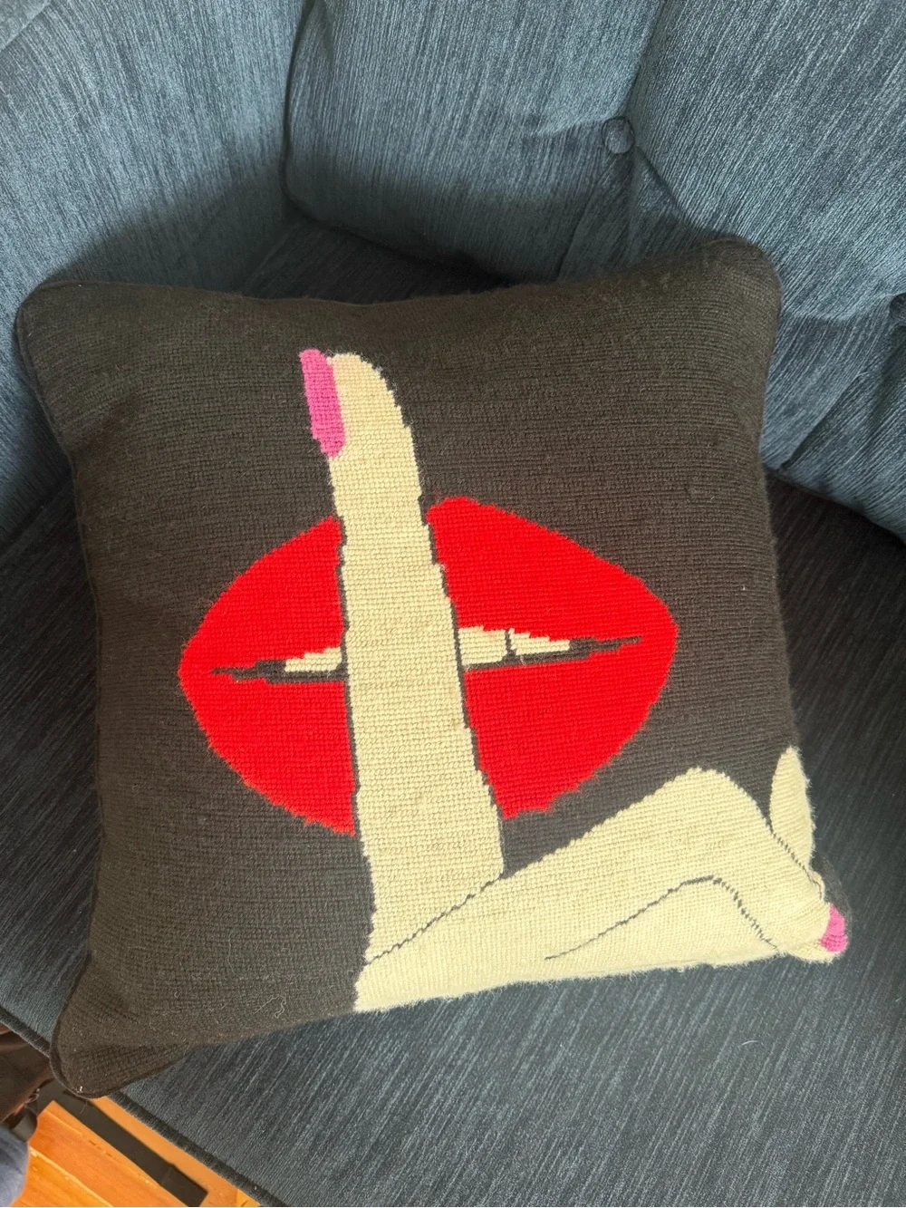 Set of Jonathan Adler Needle Point Pillows